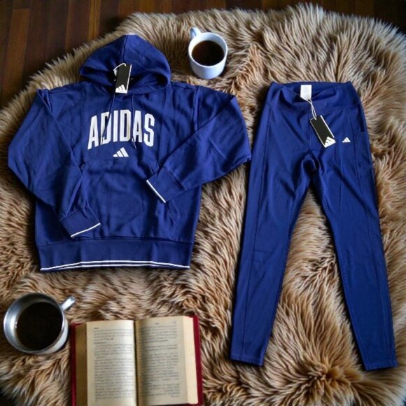 2 piece ADIDAS NEW HOODIE and LEGGINGS MATCHING OUTFIT SIZE XL outfit - Picture 3 of 4